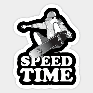 skatedoard speed 1 Sticker